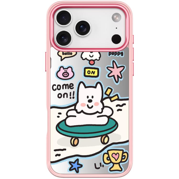 For iPhone 17 Pro Max Happy Weekend Pattern Magnetic Phone Case