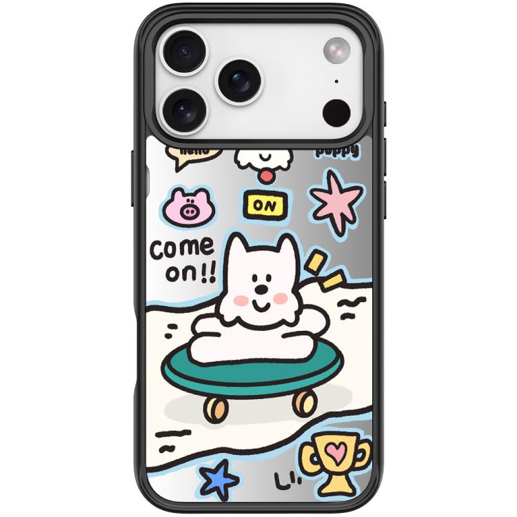 For iPhone 17 Pro Happy Weekend Pattern Magnetic Phone Case