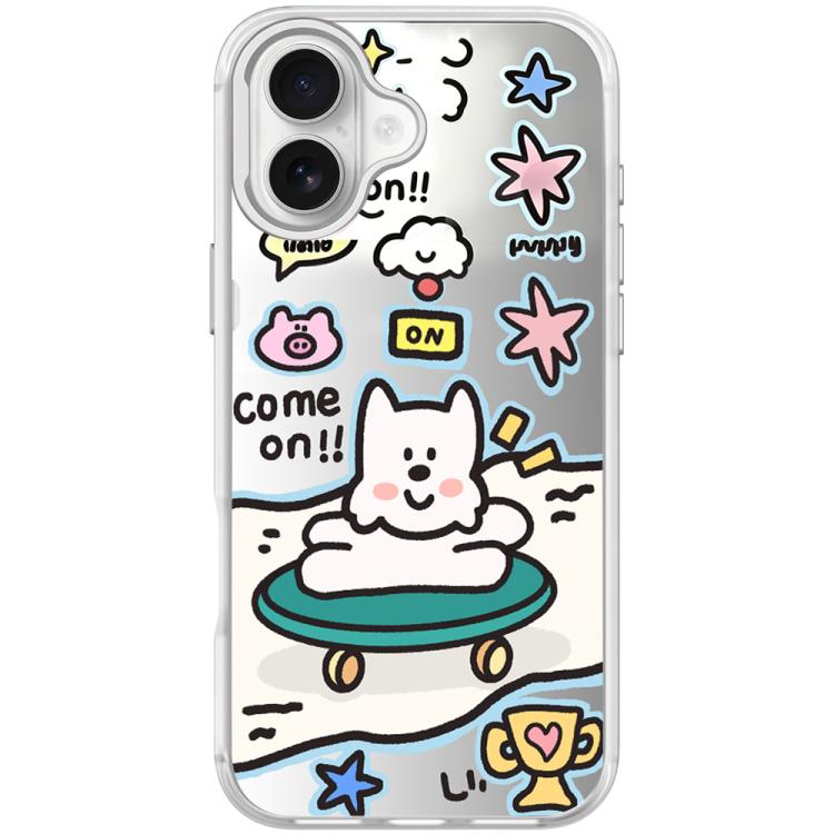 For iPhone 17 Happy Weekend Pattern Magnetic Phone Case