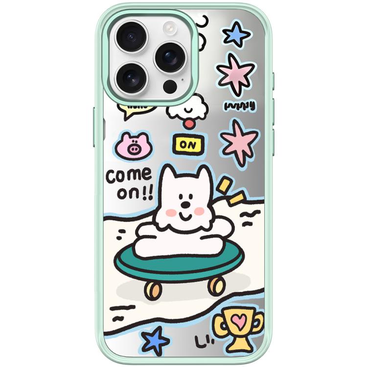 For iPhone 15 Pro Max Happy Weekend Pattern Magnetic Phone Case
