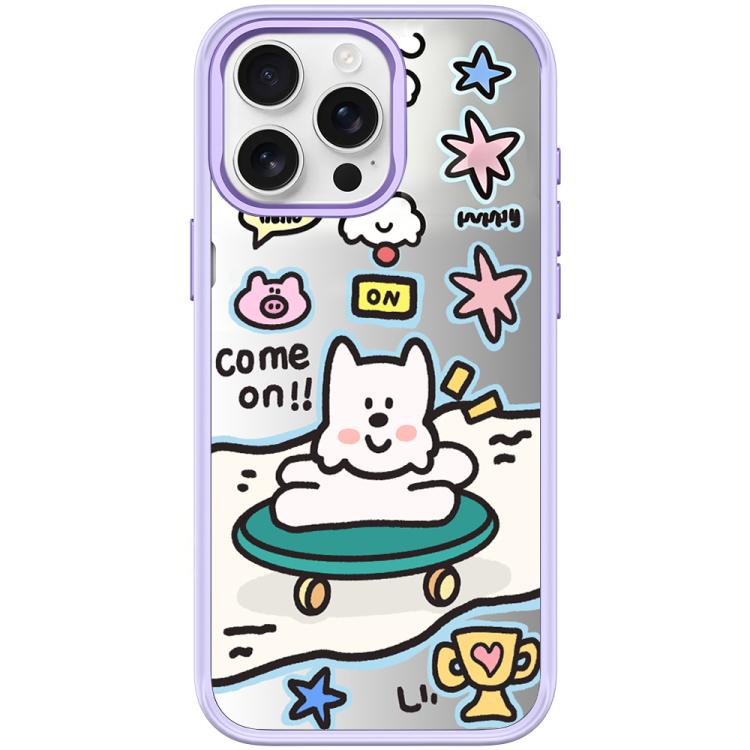 For iPhone 15 Pro Max Happy Weekend Pattern Magnetic Phone Case