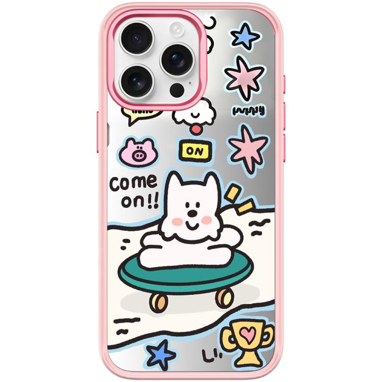 For iPhone 15 Pro Happy Weekend Pattern Magnetic Phone Case