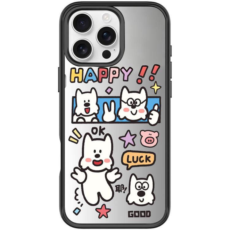 For iPhone 16 Pro Good Day Pattern Magnetic Phone Case
