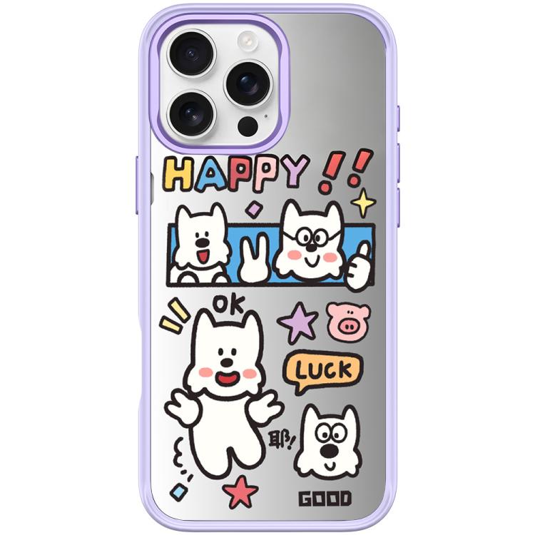 For iPhone 16 Pro Good Day Pattern Magnetic Phone Case