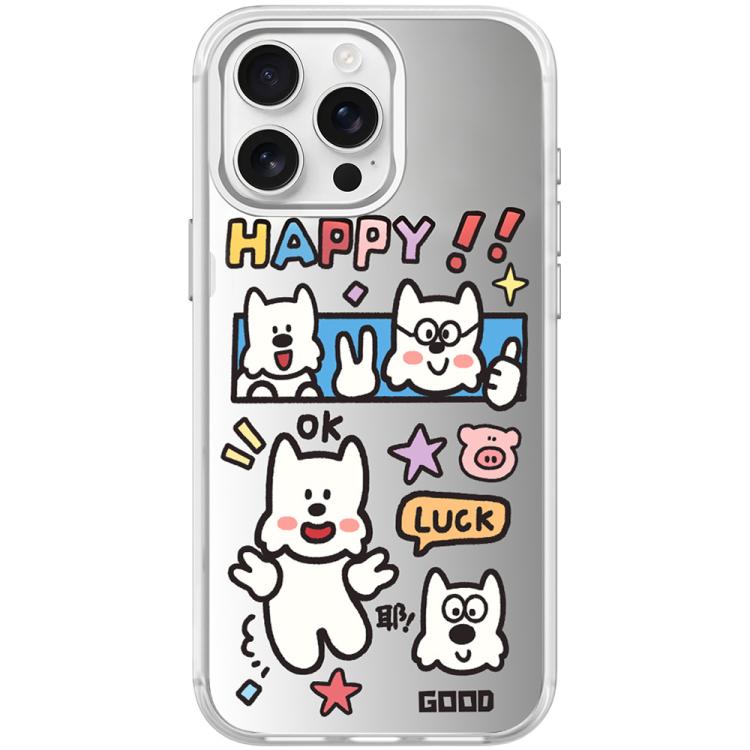 For iPhone 15 Pro Max Good Day Pattern Magnetic Phone Case