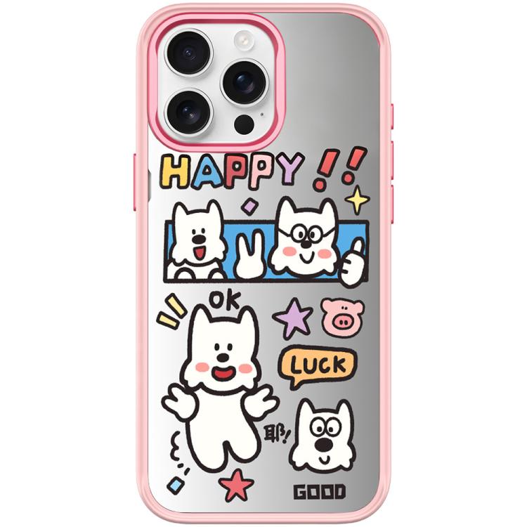 For iPhone 15 Pro Max Good Day Pattern Magnetic Phone Case