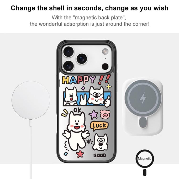 For iPhone 17 Pro Good Day Pattern Magnetic Phone Case
