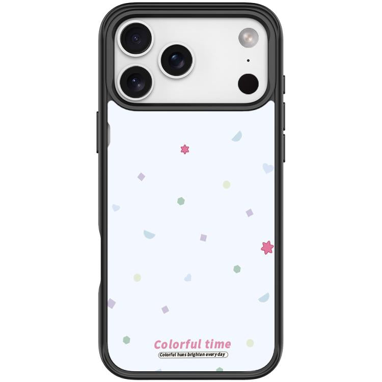 For iPhone 17 Pro Max Colorful Stars Pattern Magnetic Phone Case
