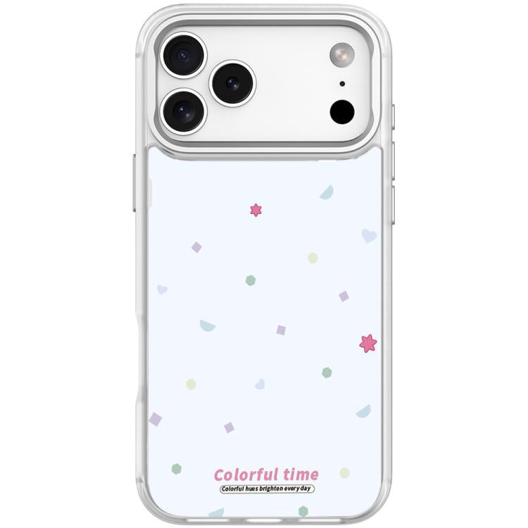 For iPhone 17 Pro Max Colorful Stars Pattern Magnetic Phone Case