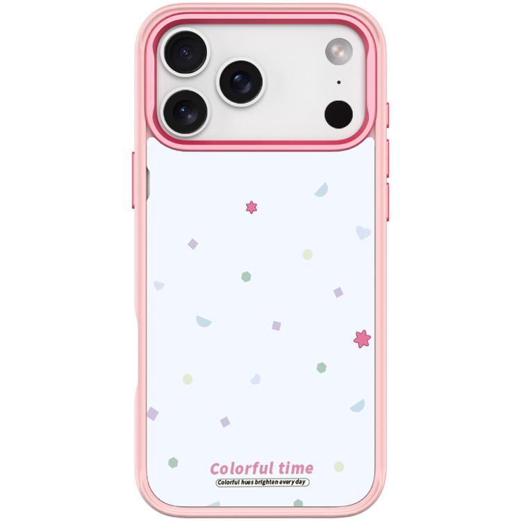 For iPhone 17 Pro Max Colorful Stars Pattern Magnetic Phone Case