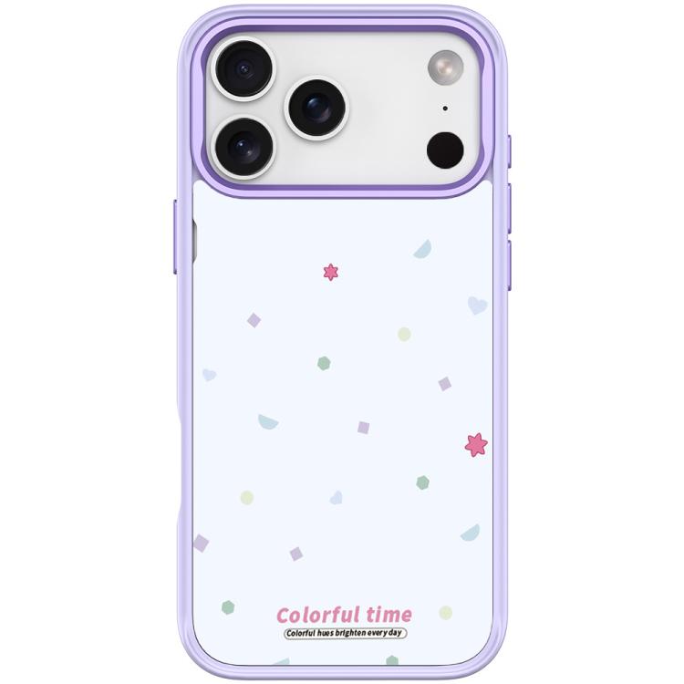 For iPhone 17 Pro Colorful Stars Pattern Magnetic Phone Case