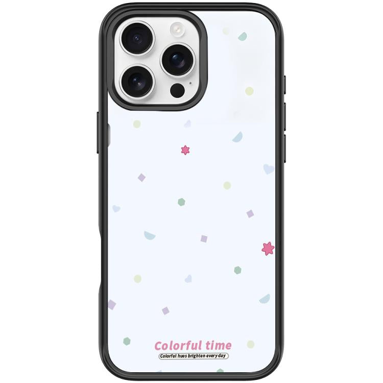 For iPhone 16 Pro Colorful Stars Pattern Magnetic Phone Case