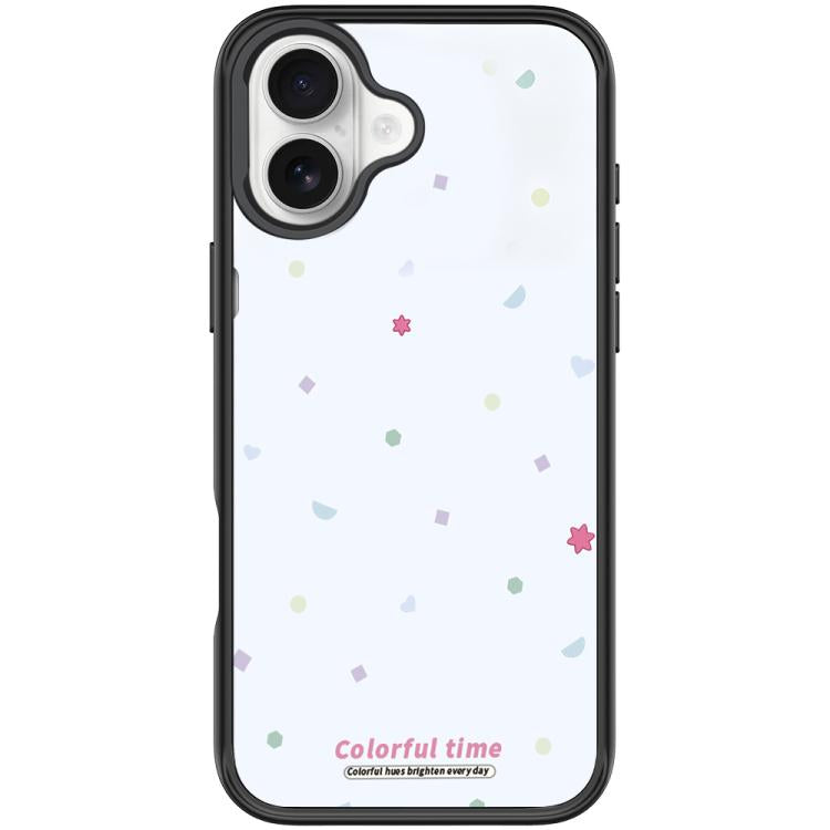 For iPhone 16 Plus Colorful Stars Pattern Magnetic Phone Case