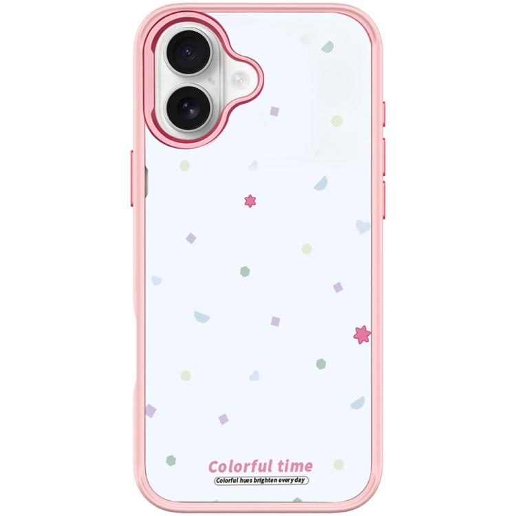 For iPhone 16 Plus Colorful Stars Pattern Magnetic Phone Case