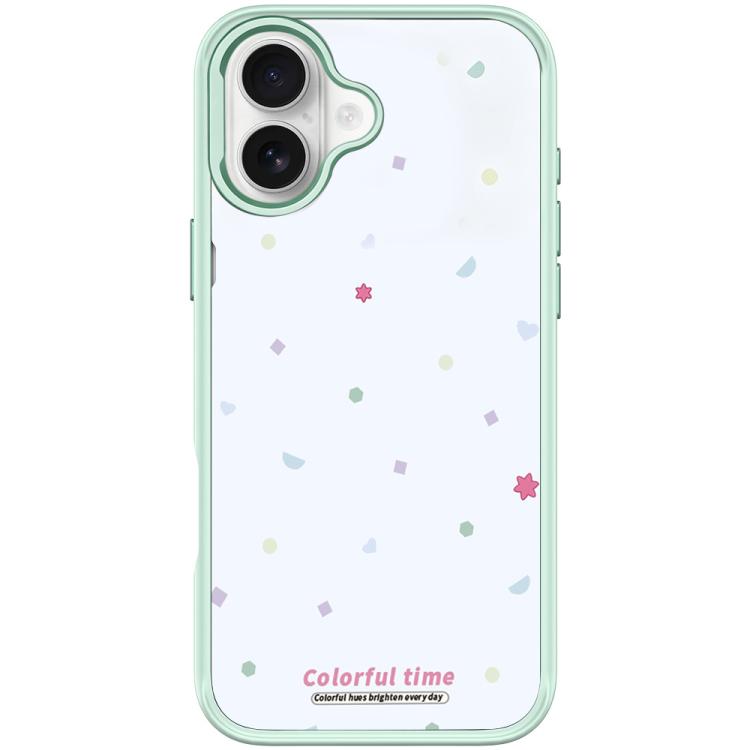 For iPhone 16 Plus Colorful Stars Pattern Magnetic Phone Case