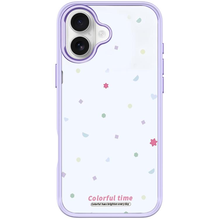 For iPhone 16 Plus Colorful Stars Pattern Magnetic Phone Case