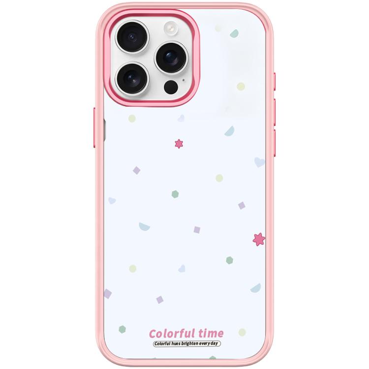 For iPhone 15 Pro Colorful Stars Pattern Magnetic Phone Case