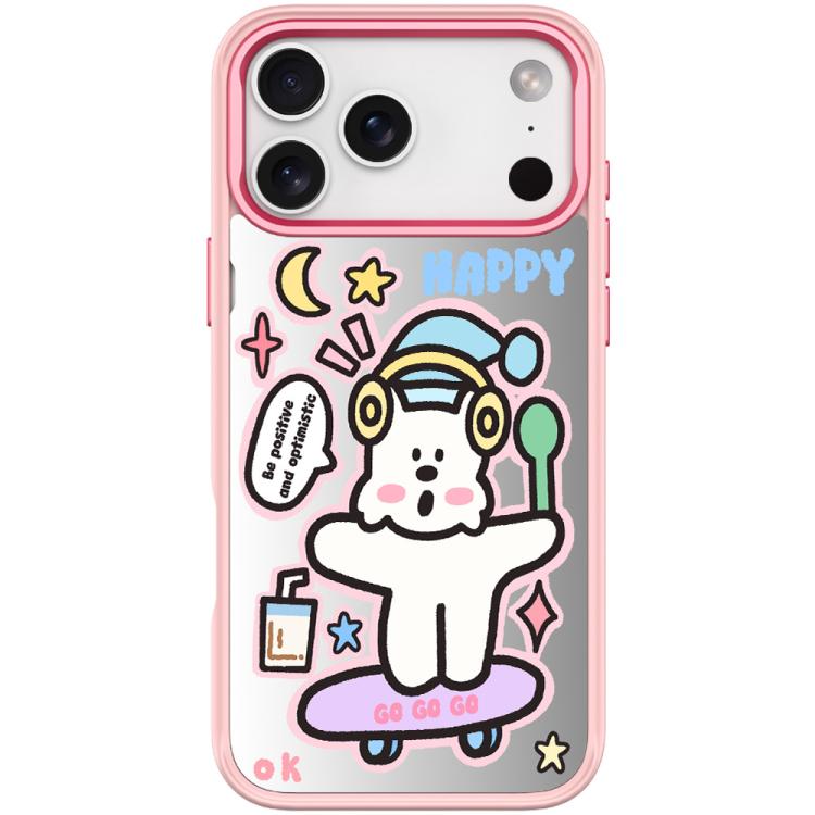 For iPhone 17 Pro Max Skateboarding Dog Pattern Magnetic Phone Case