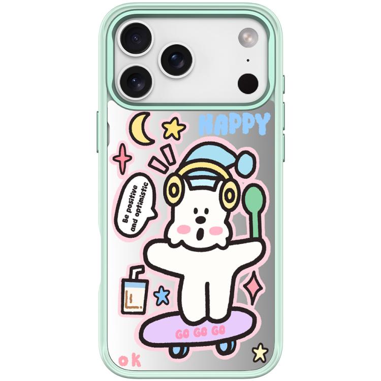 For iPhone 17 Pro Max Skateboarding Dog Pattern Magnetic Phone Case