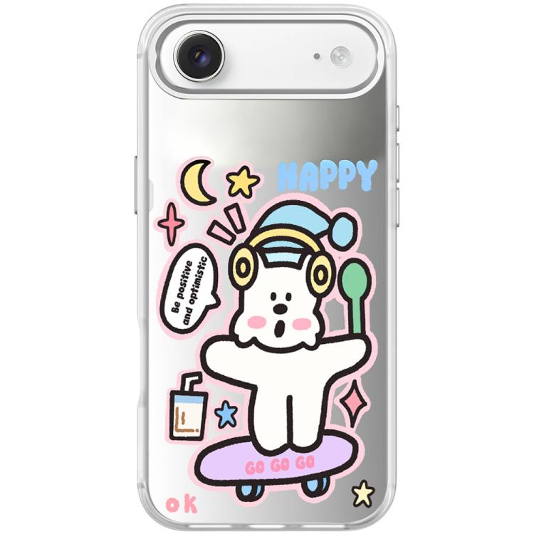 For iPhone Air Skateboarding Dog Pattern Magnetic Phone Case