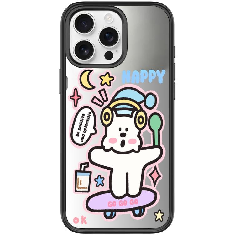 For iPhone 15 Pro Max Skateboarding Dog Pattern Magnetic Phone Case