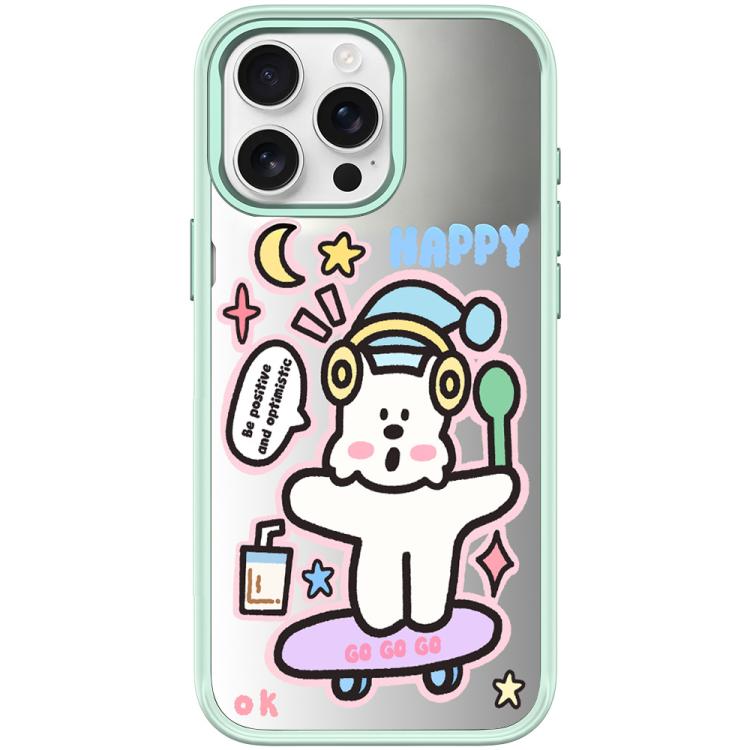 For iPhone 15 Pro Max Skateboarding Dog Pattern Magnetic Phone Case