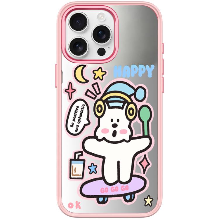 For iPhone 15 Pro Skateboarding Dog Pattern Magnetic Phone Case