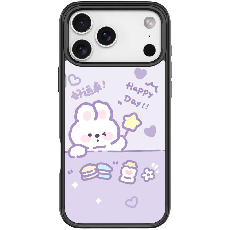 For iPhone 17 Pro Max Good Luck Star Rabbit Pattern Magnetic Phone Case
