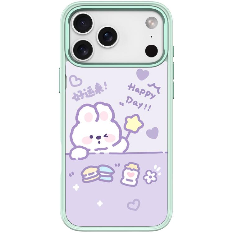 For iPhone 17 Pro Max Good Luck Star Rabbit Pattern Magnetic Phone Case