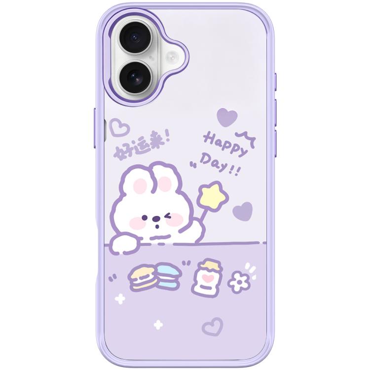 For iPhone 17 Good Luck Star Rabbit Pattern Magnetic Phone Case