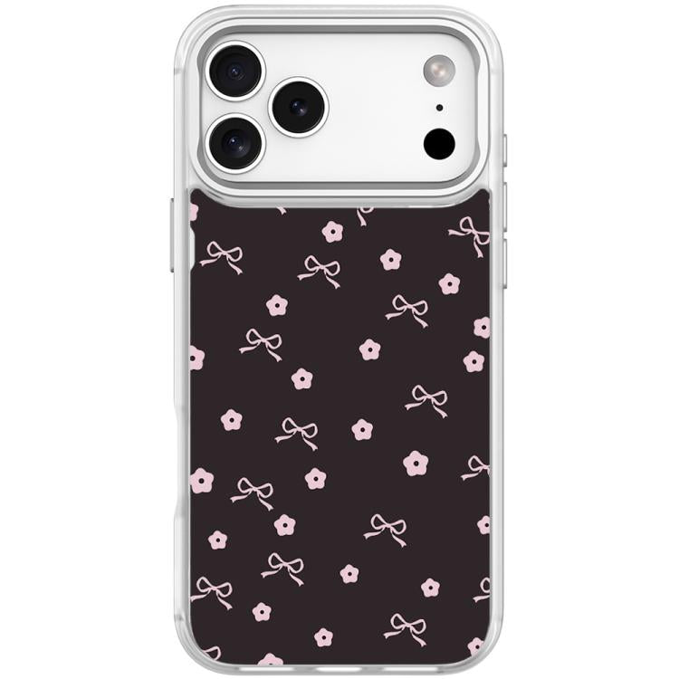 For iPhone 17 Pro Max Bow Flower Pattern Magnetic Phone Case