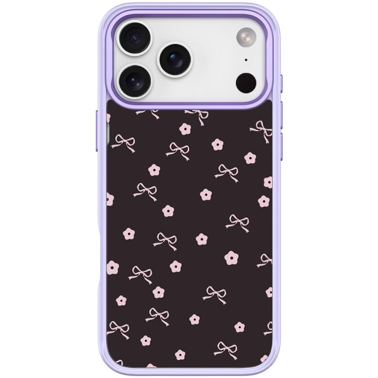 For iPhone 17 Pro Max Bow Flower Pattern Magnetic Phone Case