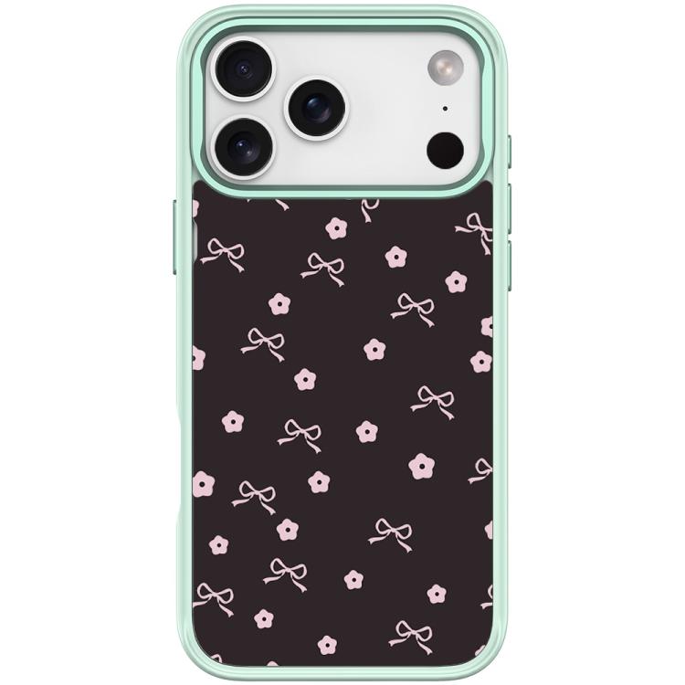 For iPhone 17 Pro Bow Flower Pattern Magnetic Phone Case