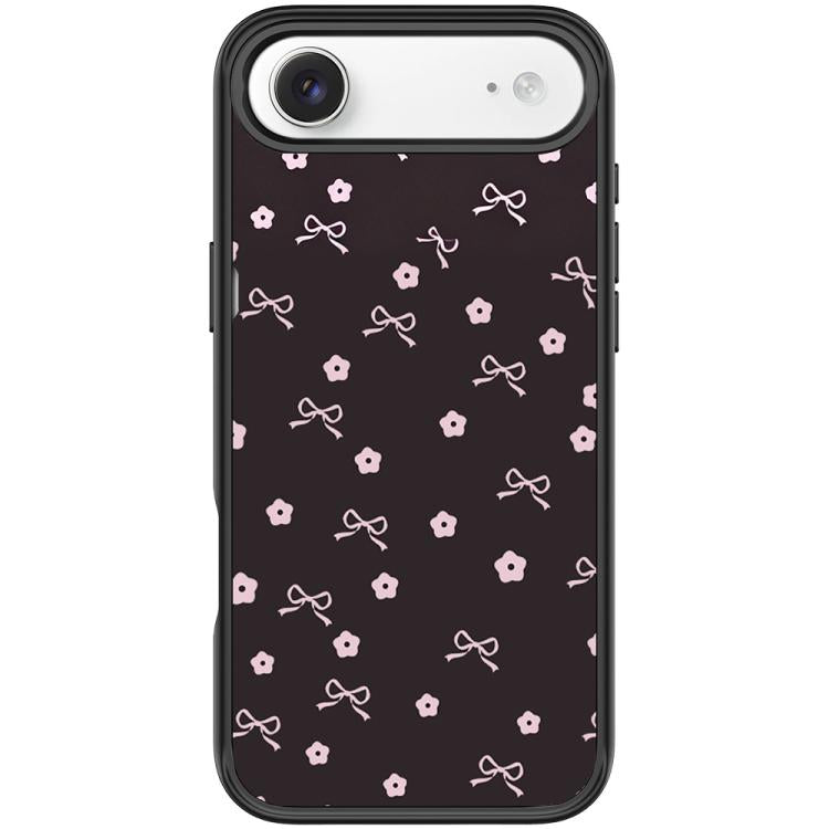 For iPhone Air Bow Flower Pattern Magnetic Phone Case