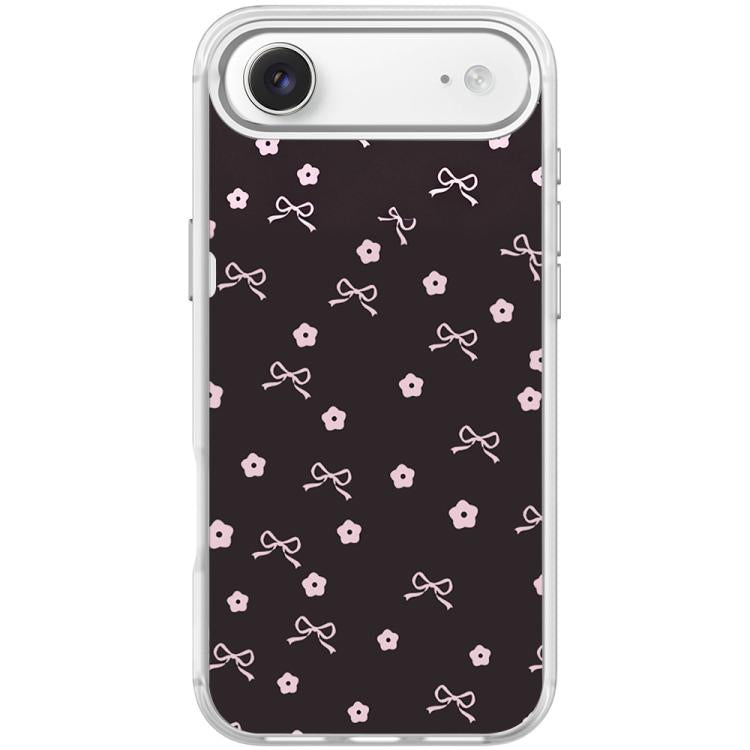 For iPhone Air Bow Flower Pattern Magnetic Phone Case