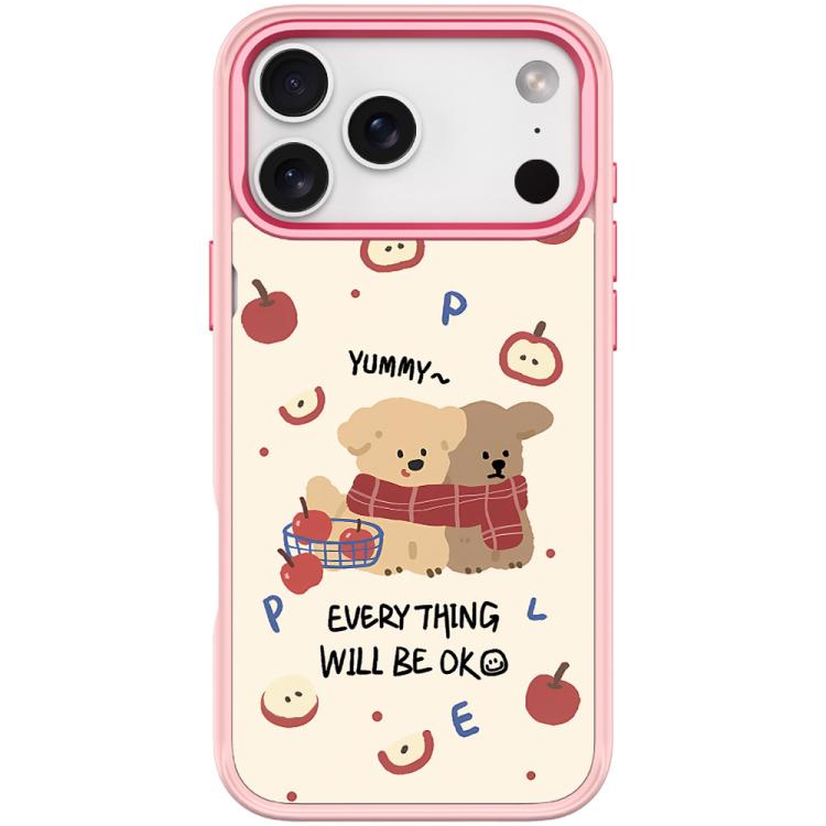 For iPhone 17 Pro Apple Dog Pattern Magnetic Phone Case