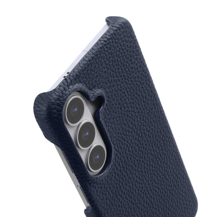 For Samsung Galaxy S26+ 5G melkco Litchi Texture Magnetic Half Coverage Genuine Leather Phone Case