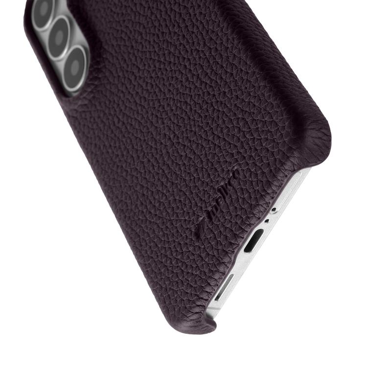 For Samsung Galaxy S26+ 5G melkco Litchi Texture Magnetic Half Coverage Genuine Leather Phone Case