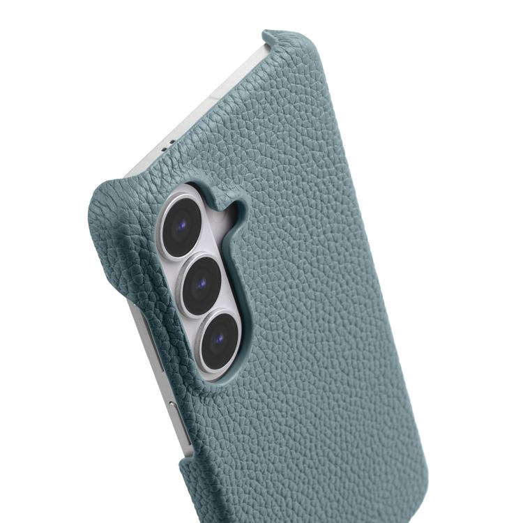 For Samsung Galaxy S26+ 5G melkco Litchi Texture Magnetic Half Coverage Genuine Leather Phone Case