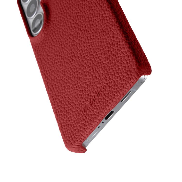 For Samsung Galaxy S26 Ultra 5G melkco Litchi Texture Magnetic Half Coverage Genuine Leather Phone Case