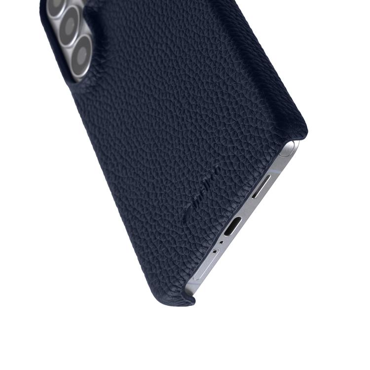 For Samsung Galaxy S26 Ultra 5G melkco Litchi Texture Magnetic Half Coverage Genuine Leather Phone Case