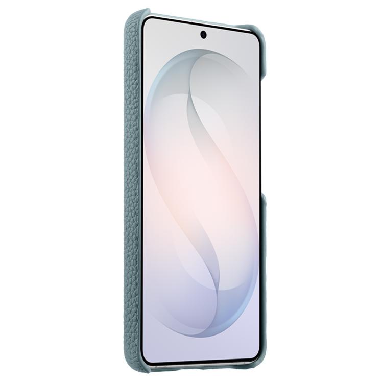 For Samsung Galaxy S26 Ultra 5G melkco Litchi Texture Magnetic Half Coverage Genuine Leather Phone Case