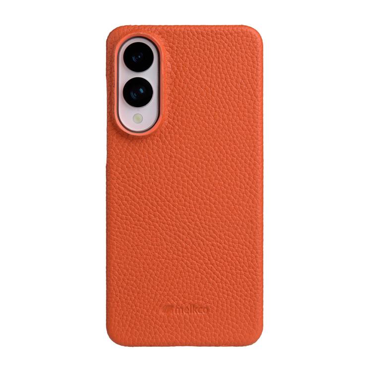 For Samsung Galaxy S25 Edge 5G melkco Litchi Texture Magnetic Half Coverage Genuine Leather Phone Case