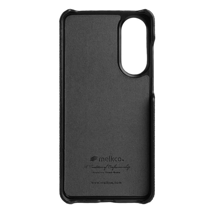 For Samsung Galaxy S25 Edge 5G melkco Litchi Texture Magnetic Half Coverage Genuine Leather Phone Case