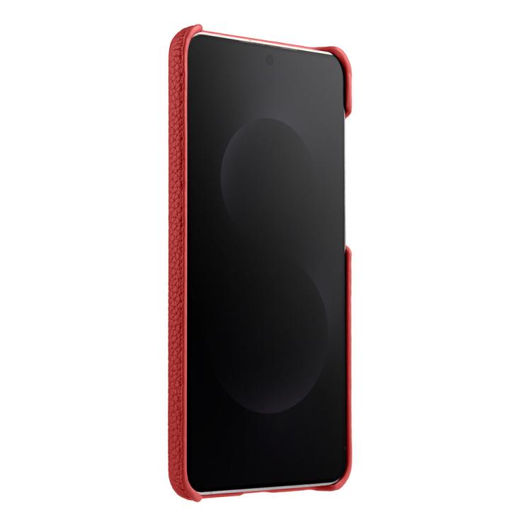 For Samsung Galaxy S25 Edge 5G melkco Litchi Texture Magnetic Half Coverage Genuine Leather Phone Case