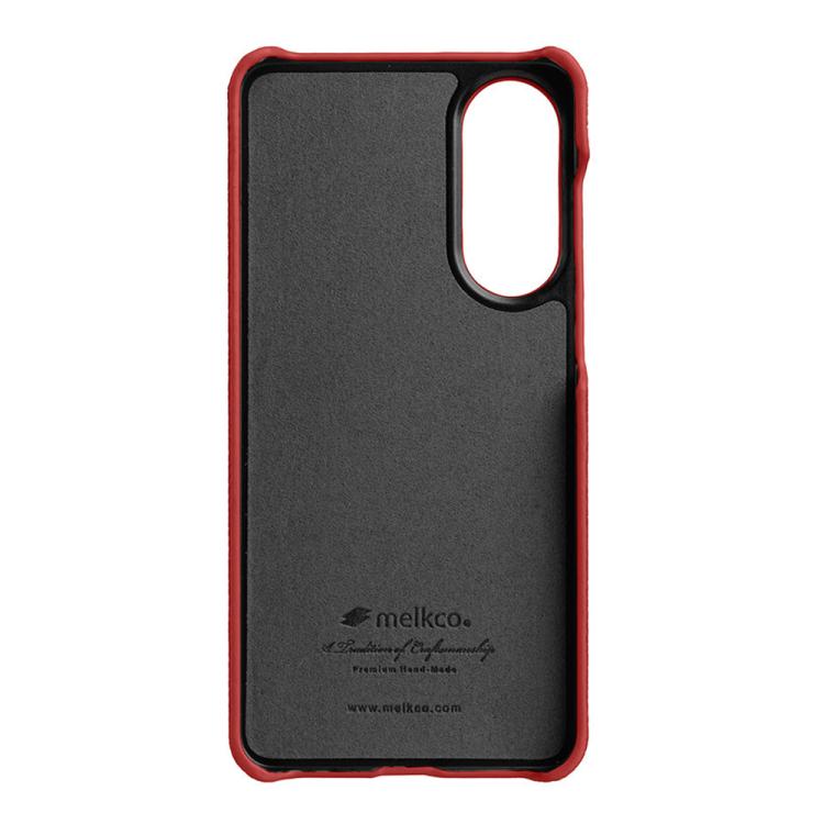 For Samsung Galaxy S25 Edge 5G melkco Litchi Texture Magnetic Half Coverage Genuine Leather Phone Case