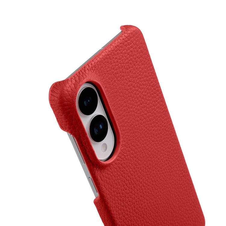 For Samsung Galaxy S25 Edge 5G melkco Litchi Texture Magnetic Half Coverage Genuine Leather Phone Case