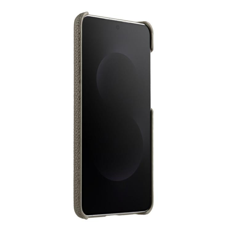For Samsung Galaxy S25 Edge 5G melkco Litchi Texture Magnetic Half Coverage Genuine Leather Phone Case