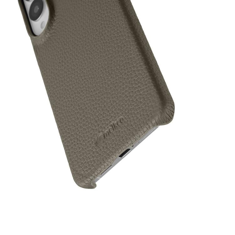 For Samsung Galaxy S25 Edge 5G melkco Litchi Texture Magnetic Half Coverage Genuine Leather Phone Case