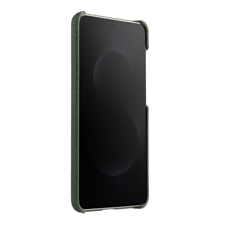 For Samsung Galaxy S25 Edge 5G melkco Litchi Texture Magnetic Half Coverage Genuine Leather Phone Case